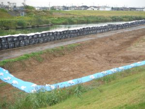 表土をめくった状況