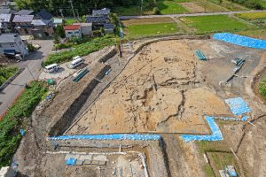 空からみた観法寺ヤッタ遺跡