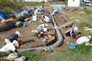 発掘作業のようす