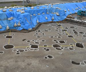 平安時代の掘立柱建物跡