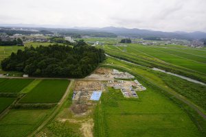 空から見た遺跡