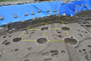 奈良・平安時代の掘立柱建物の跡