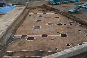 奈良平安時代の掘立柱建物の跡