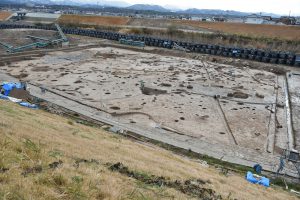 発掘した遺跡の様子