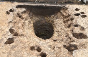 平安時代の井戸の跡です