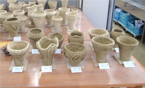 講座で製作した縄文土器
