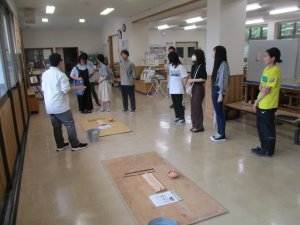 ひおこしたいけんのようす