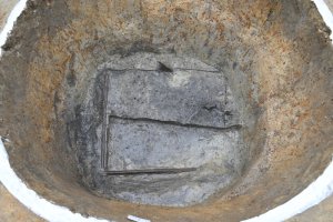 平安から鎌倉時代の検出された井戸枠