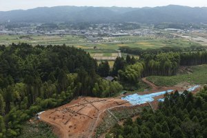 空からみた遺跡